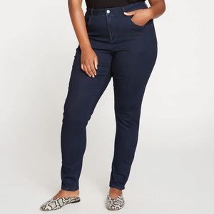 Universal Standard Seine High Rise Skinny Jeans 32” Dark Indigo, Size 12, NWT